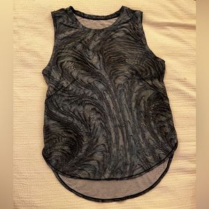 Lululemon workout tank | Peacock feather design